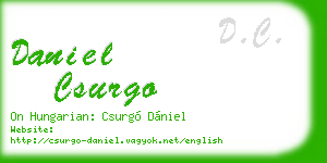 daniel csurgo business card