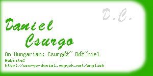 daniel csurgo business card